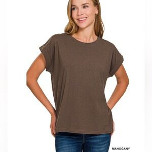 Zenana Brown Casual Top